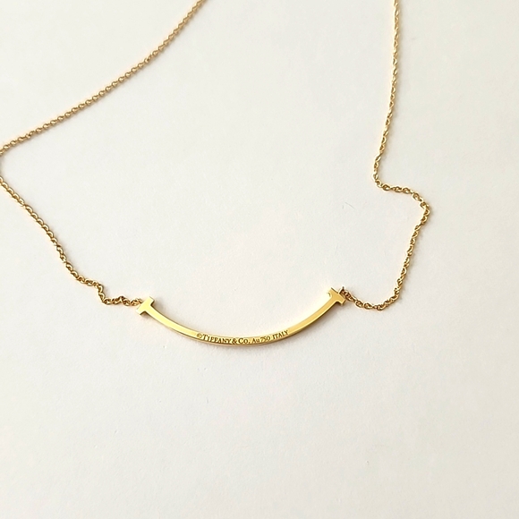 Tiffany & Co. Diamond T Smile Necklace - Picture 5 of 7